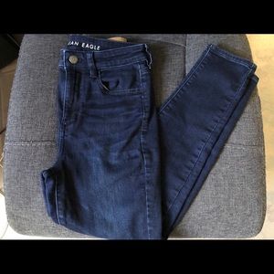 American Eagle High-Rise Dark Wash Jean Legging